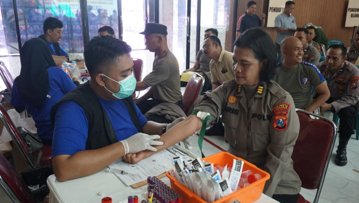 Polresta Sidoarjo Gelar Pemeriksaan Kesehatan Berkala Anggota